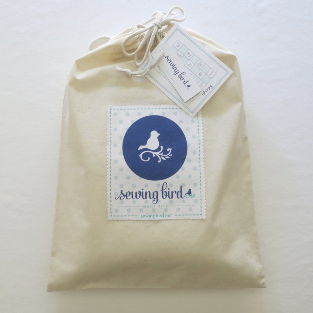 Sewing Bird Muslin Gift Bag